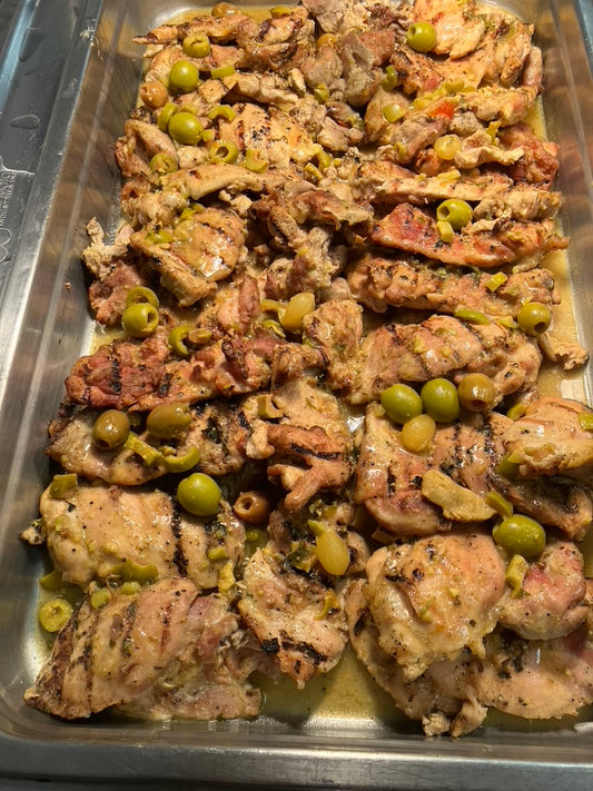Moroccan Lemon & Olive Chicken w/ 2 sides