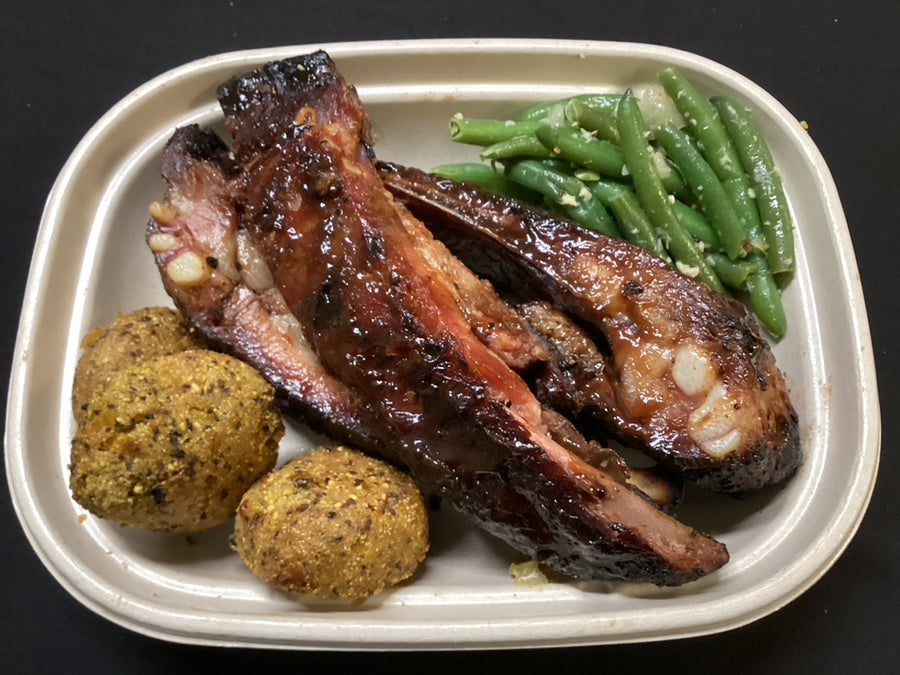 3  Ribs - Smoked BBQ Dinner