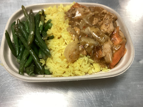 Chicken Yassa  in Citrus-Caramelized Onion Sauce