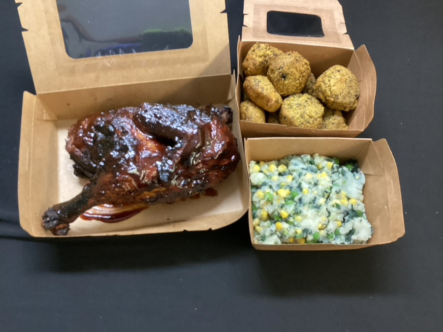 1/2 Chicken - Smoked BBQ Dinner