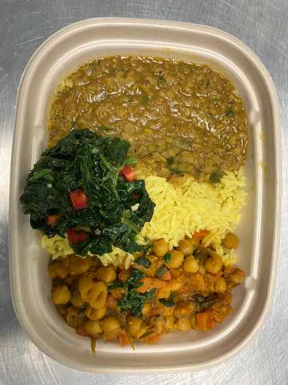 Ethiopian Lentils & Chickpea Tajine Combo w/ 2 sides