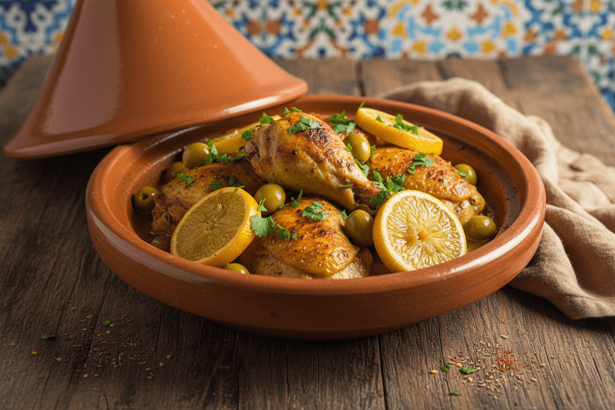 moroccan lemon chicken tajine