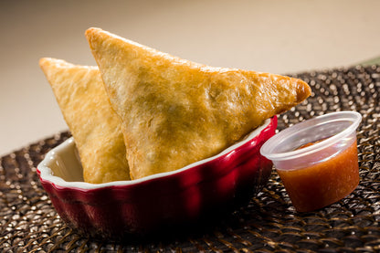 Global Village Cuisine | Samosa Sampler (Curry Vegetable (6), Chicken (6), and Beef (6))
